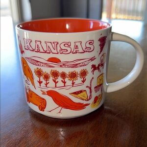 Starbucks Kansas State Orange Sunflower Collection Mug